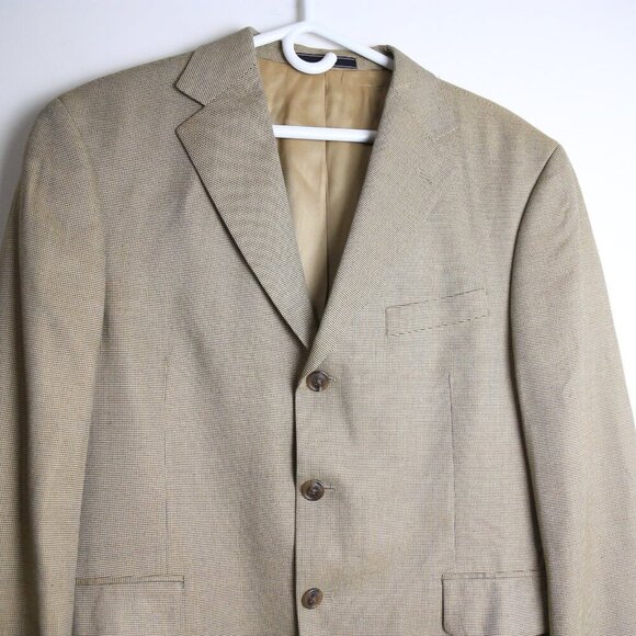 Arnold Brant 100% Bamboo Single Breasted Tailored Blazer Jacket Size 40S - Picture 2 of 9